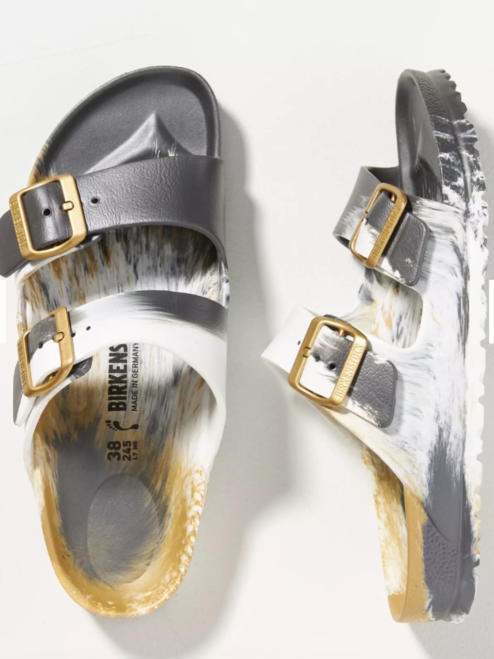 Birkenstock Arizona Metallic Sandals - Picture 7 of 8